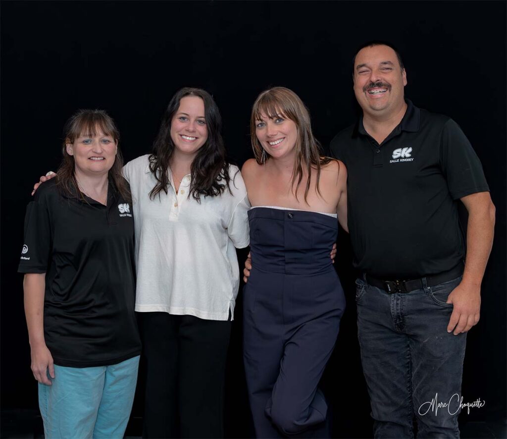 Photo de groupe avec Geneviève Jodoin & Marie Claudel après le spectacle