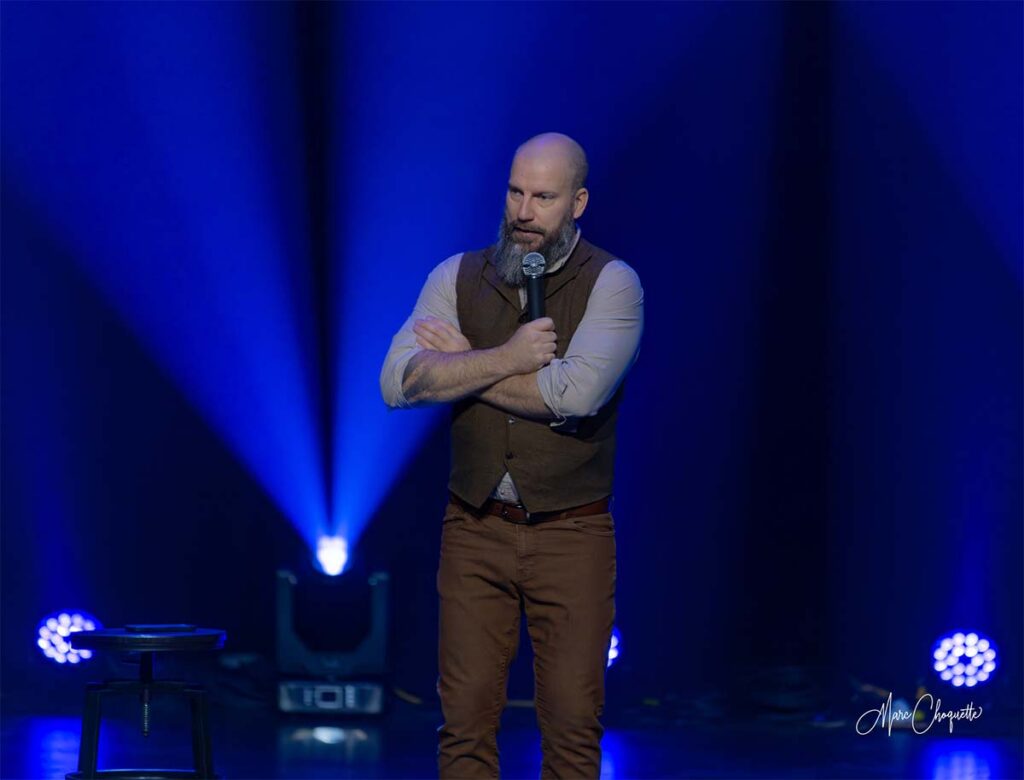 Ouellet en première partie du spectacle Dominic & Martin