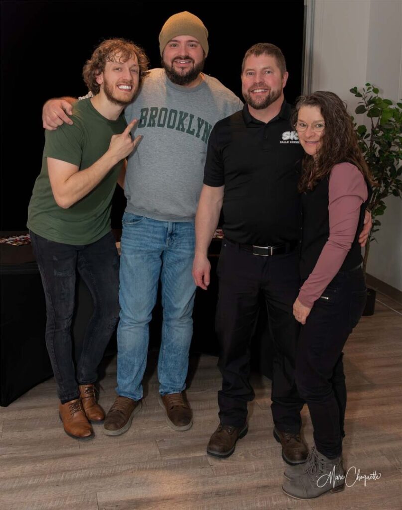 Photo de groupe avec Phil Lauzon