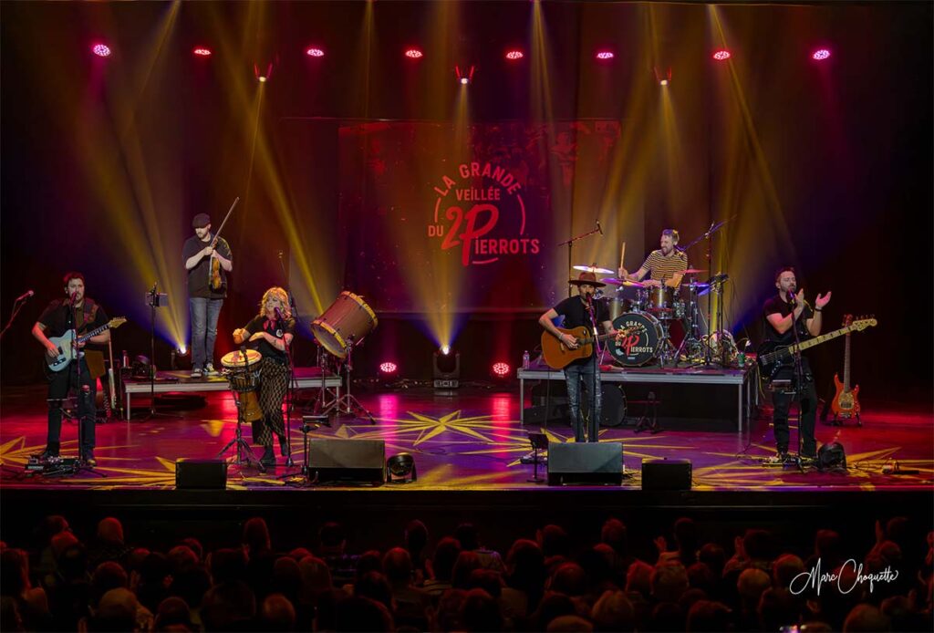 Spectacle de La Grande Veillée du 2Pierrots à la Salle Kingsey